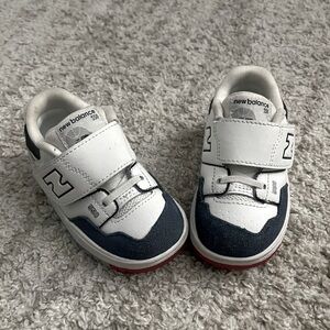 Boys -New balance 550 Bungee lace with top strap
